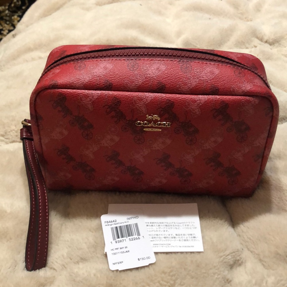 Coach toiletries pouch